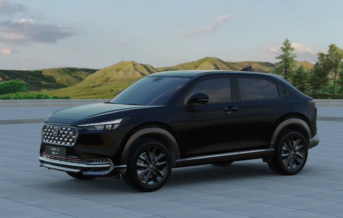 Honda HRV warna-Crystal Black Pearl