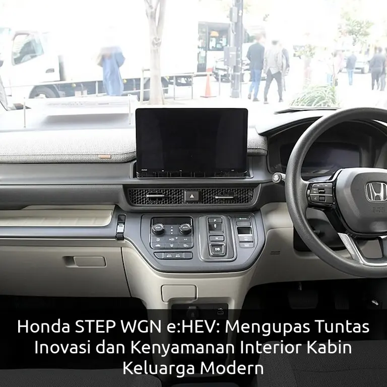 Honda STEP WGN e:HEV: Mengupas Tuntas Inovasi dan Kenyamanan Interior Kabin Keluarga Modern
