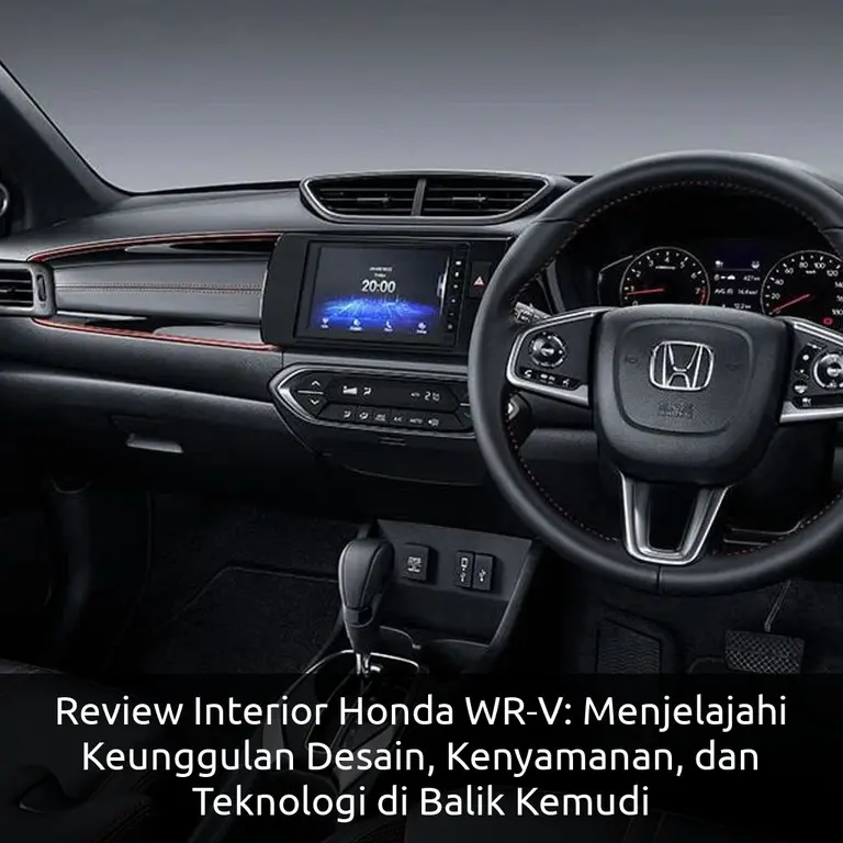Review Interior Honda WR-V: Menjelajahi Keunggulan Desain, Kenyamanan, dan Teknologi di Balik Kemudi
